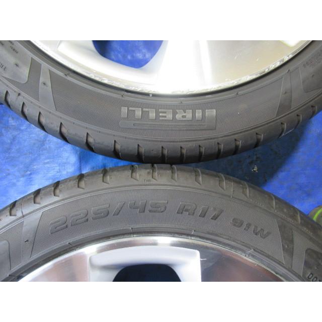 トヨタ純正 17-7J 5H/114.3 ET45 + PIRELLI 225/45R17 2019年中古4本