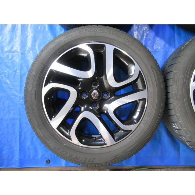 ルノーキャプチャー 純正 17インチ タイヤアルミホイール 205/55R17 ルノー キャプチャー純正 17-6.5J 4H/100 ET40 ＋ DUNLOP ENASAVE