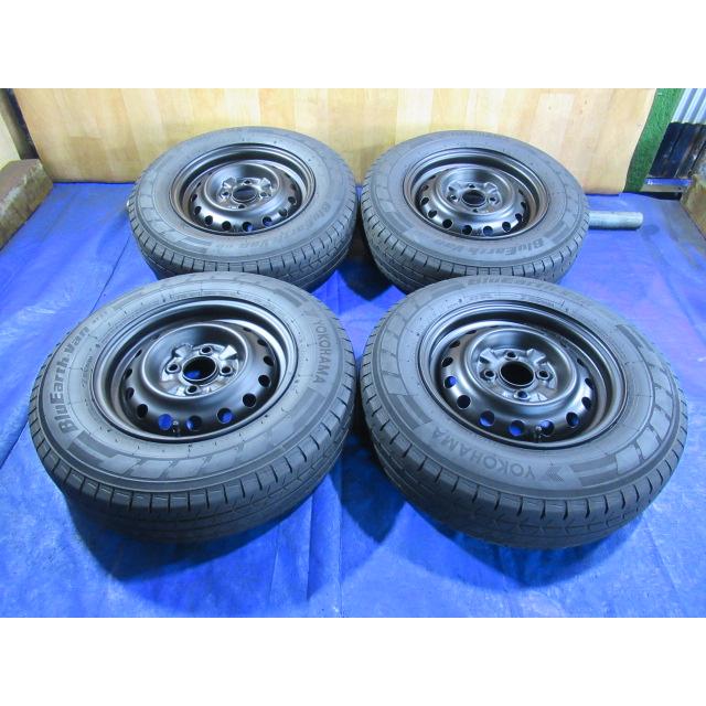マッドブラック！日産純正 鉄ホイール 13-5J 4H/100 ET40 + 165/80R13