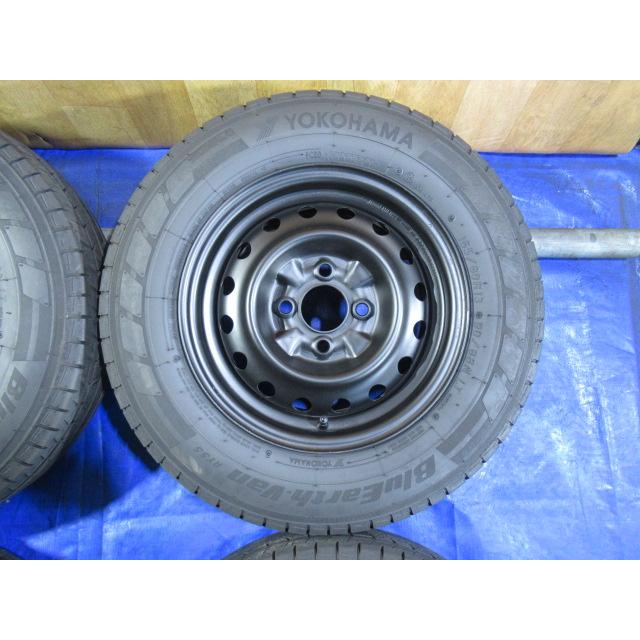 マッドブラック！日産純正 鉄ホイール 13-5J 4H/100 ET40 + 165/80R13