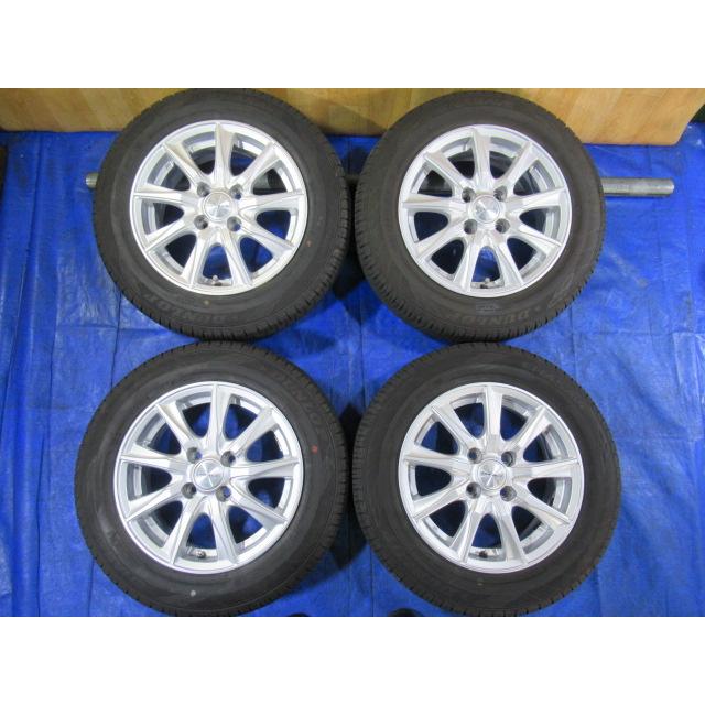 激安即決！美品 DUFACT 14-5.5J 4H/100 ET42 + DUNLOP 165/70R14 2021 