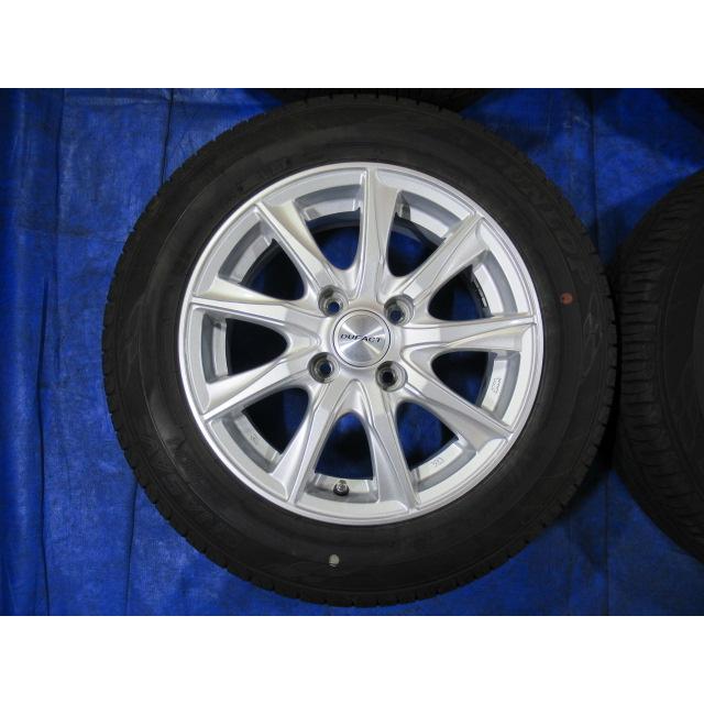 激安即決！美品 DUFACT 14-5.5J 4H/100 ET42 + DUNLOP 165/70R14 2021 