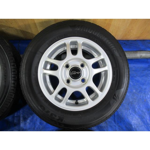 GIRO 12-4.5J 4H/100 ET43 +BRIDGESTONE 145/80R12 145R12 LT 6PR