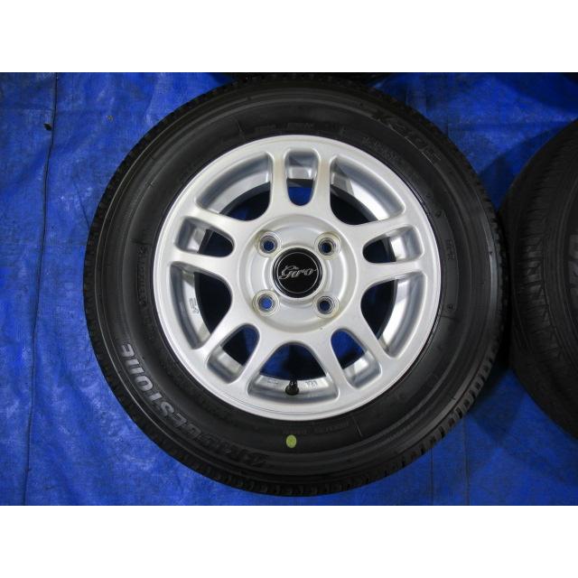 GIRO 12-4.5J 4H/100 ET43 +BRIDGESTONE 145/80R12 145R12 LT 6PR
