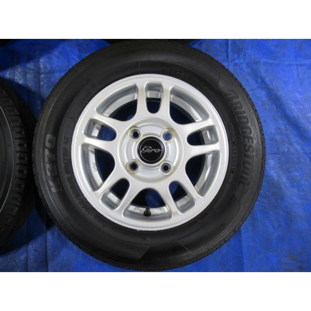 GIRO 12-4.5J 4H/100 ET43 +BRIDGESTONE 145/80R12 145R12 LT 6PR