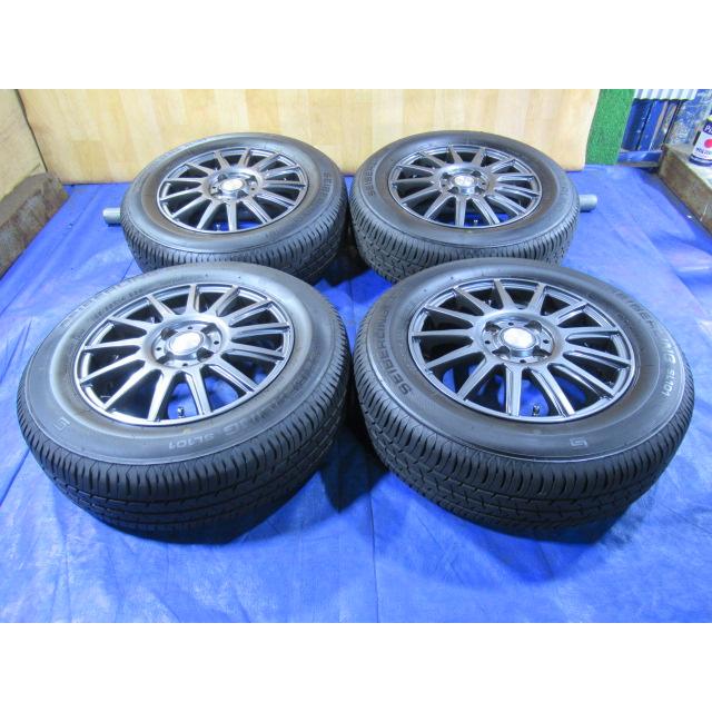 美品 weds 14-5.5J 4H/100 ET48 +BRIDGESTONE 185/65R14 2021年製 