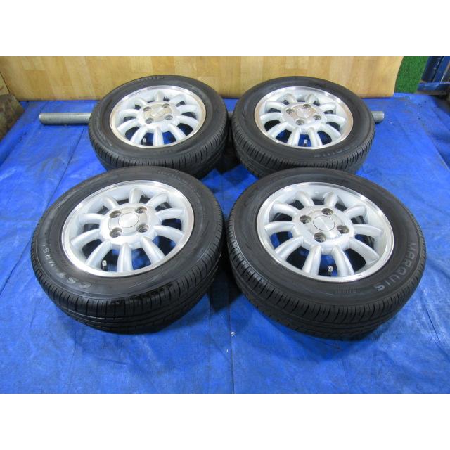 スズキ ラパン純正 13-4B 4H/100 ET45 + MARQUIS 155/65R13 中古4本