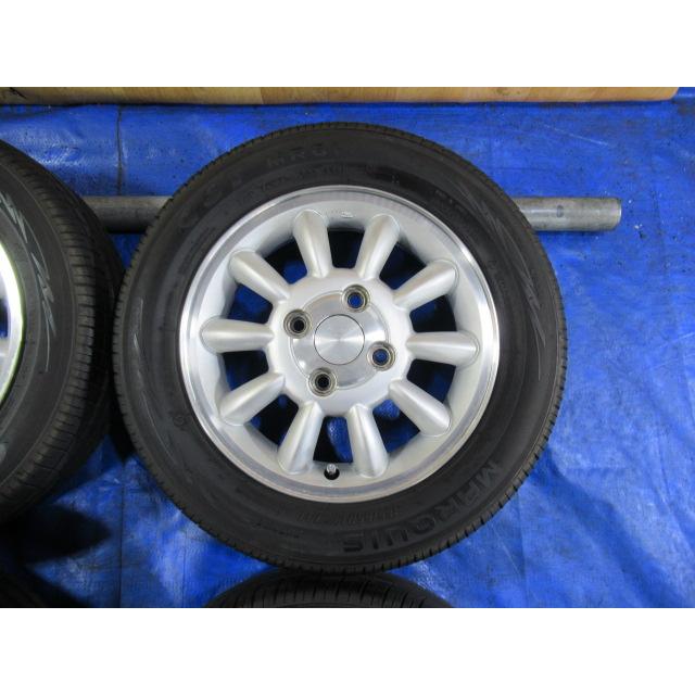 スズキ ラパン純正 13-4B 4H/100 ET45 + MARQUIS 155/65R13 中古4本