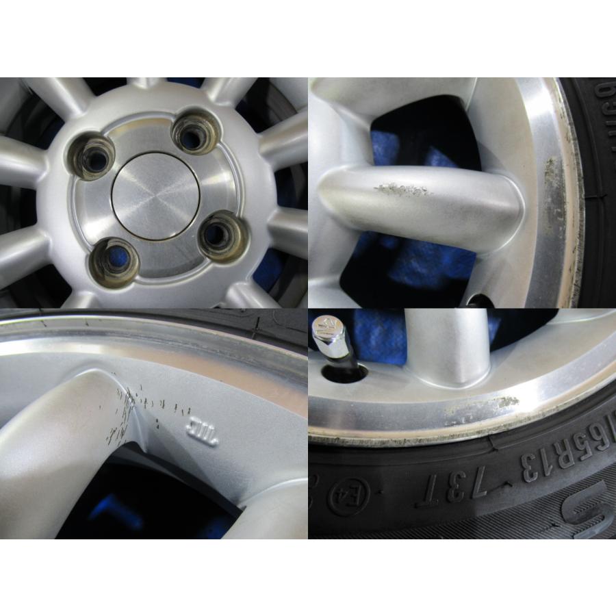 スズキ ラパン純正 13-4B 4H/100 ET45 + MARQUIS 155/65R13 中古4本