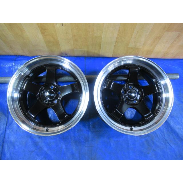 歪み点検済み！深リム！希少！STEALTH RACING 17-8J 5H/100 ET40 中古2 