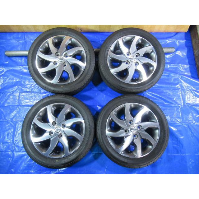 激安即決！日産 スズキ 純正 14-4.5J 4H/100 ET50 + BRIDGESTONE 165 