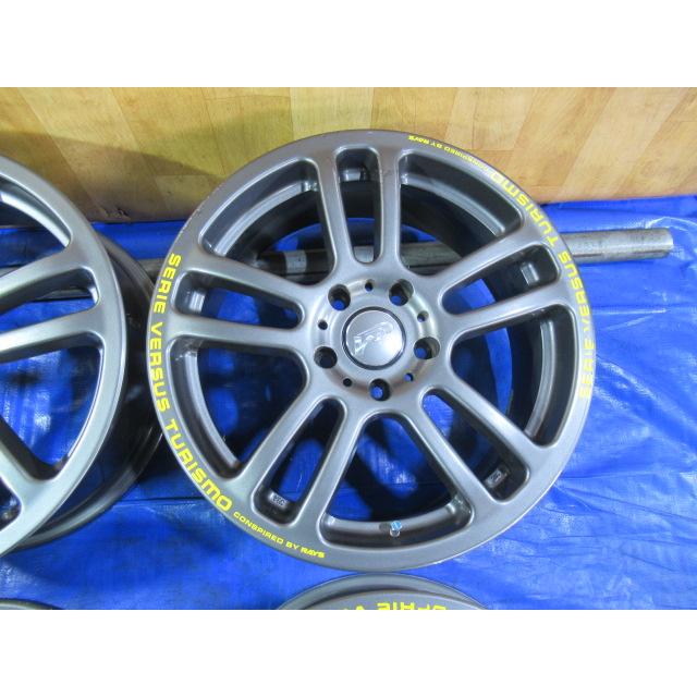 RAYS 17-7J 5H/114.3 ET48 中古4本 ラフェスタ ストリーム ヴォクシー 