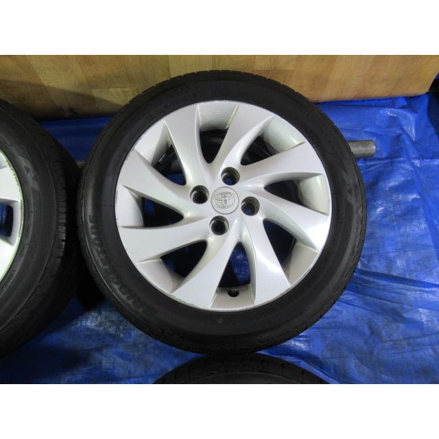 トヨタ純正 15-6J 4H/100 ET40 + BRIDGESTONE 185/55R15 2022年製 