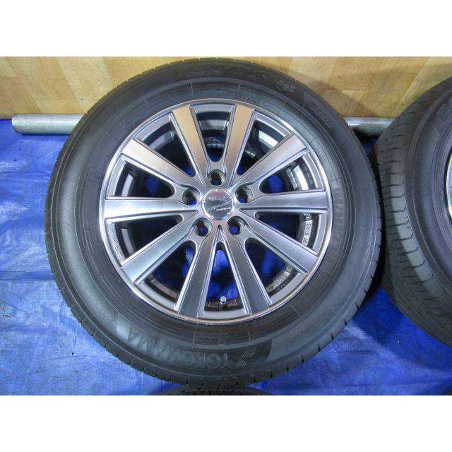 ENKEI SMACK 15-6J 5H/100 ET45 + YOKOHAMA 195/65R15 2020年製 中古4