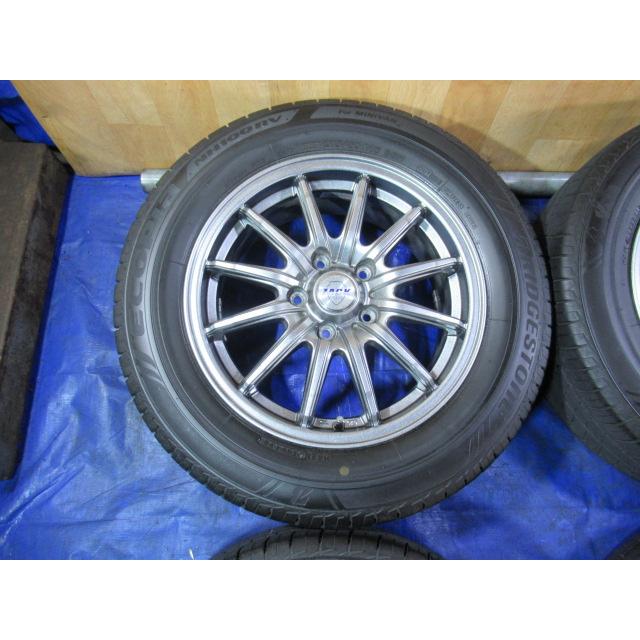 MONZA 16-6.5J 5H/114.3 ET53 + BRIDGESTONE 215/60R16 2021年製！中古 