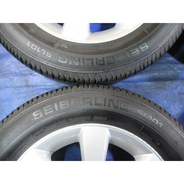 激安即決 ! 日産純正ホイール 15-5.5J 4H/100 ET40 + BRIDGESTONE 185