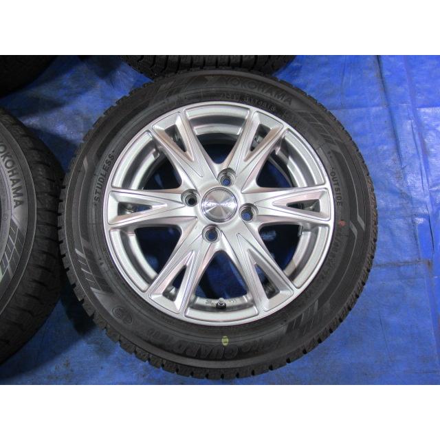 激安即決！ Exceeder 14-4.5J 4H/100 ET43 + スタッドレス 155/65R14 中古4本！ タント ワゴンR  ムーヴ ウエイク スペーシア  T008287｜gekiyasuhero｜06