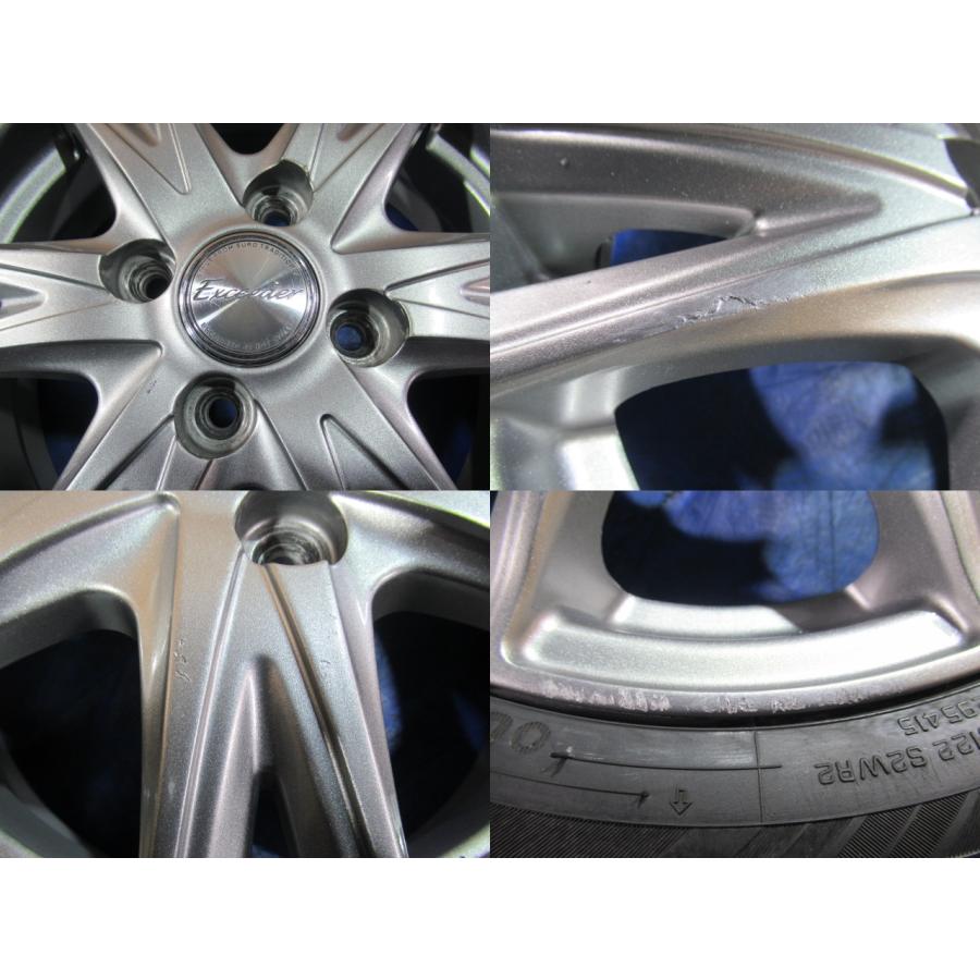 激安即決！ Exceeder 14-4.5J 4H/100 ET43 + スタッドレス 155/65R14 中古4本！ タント ワゴンR  ムーヴ ウエイク スペーシア  T008287｜gekiyasuhero｜07