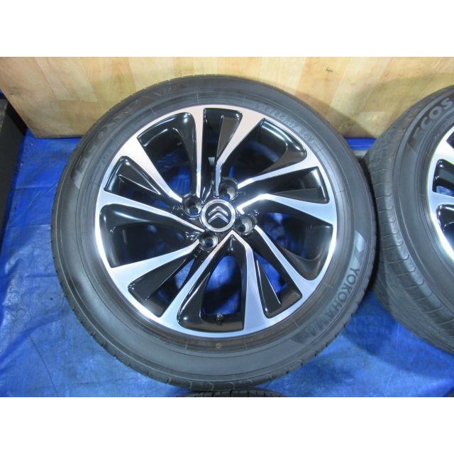 シトロエン純正 17-7.5J 4H/108 ET29 + YOKOHAMA 215/55R17 2020年製
