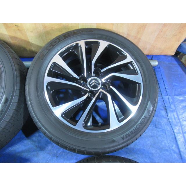 シトロエン純正 17-7.5J 4H/108 ET29 + YOKOHAMA 215/55R17 2020年製