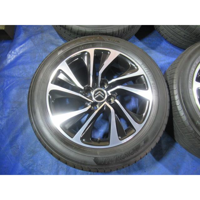 シトロエン純正 17-7.5J 4H/108 ET29 + YOKOHAMA 215/55R17 2020年製