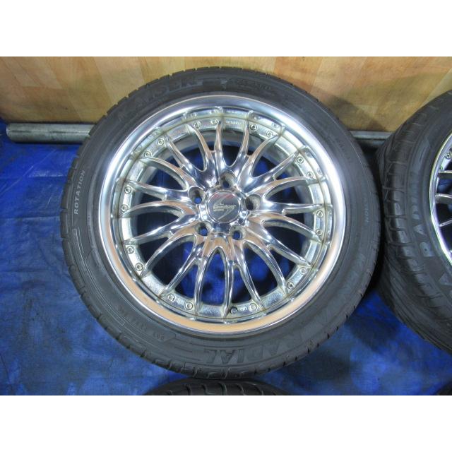 WORK Seeker 17-7J 5H/114.3 F/ET48 R/ET35 + KENDA 225/45R17！中古4