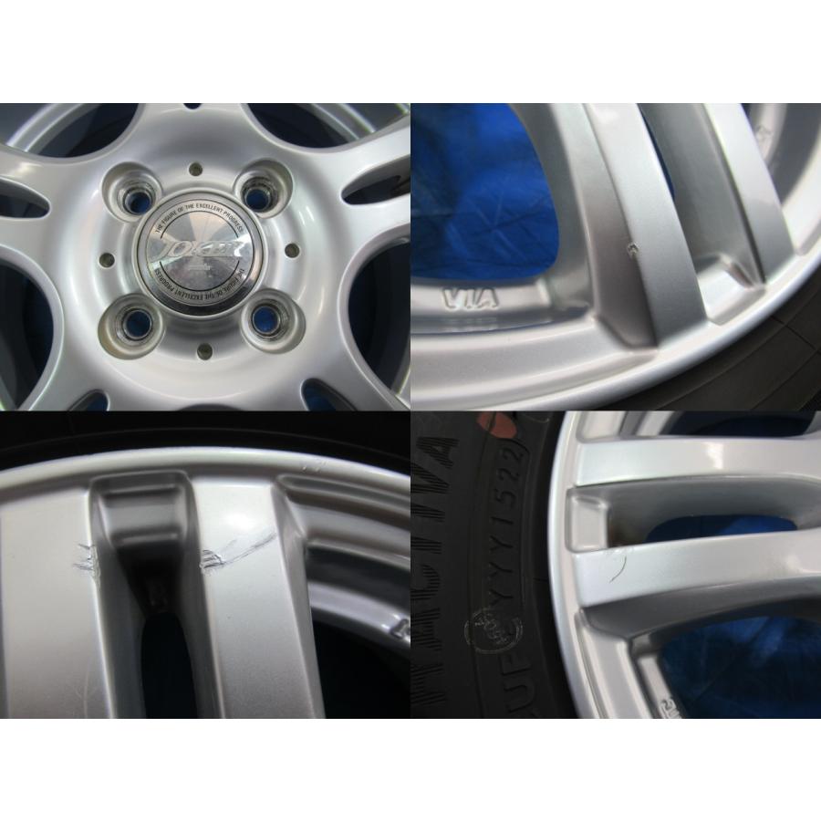 weds JOKER 13-4B 4H/100 ET42 + YOKOHAMA 155/65R13 2022年製！中古4