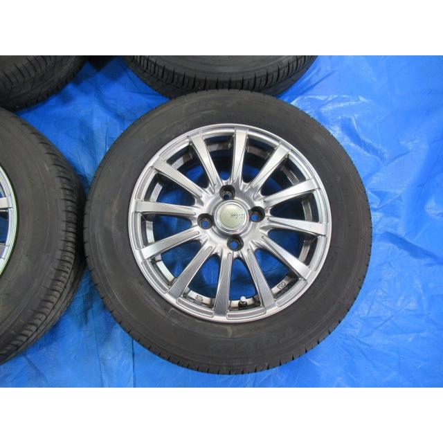 激安即決！SIBILLA 14-5.5J 4H/100 ET42 ＋ TOYO SD-7 175/65R14 中古4 