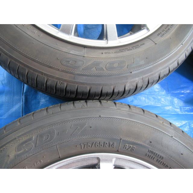 SIBILLA 14-5.5J 4H/100 ET42 ＋ TOYO SD-7 175/65R14 中古4本！bB