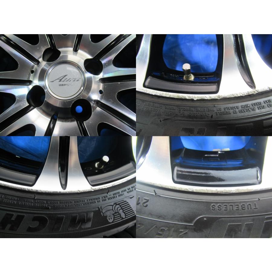 IMPUL Aura 17-6.5J 4H/100 ET40 + MICHELIN PRIMACY4 215/45R17 中古4 