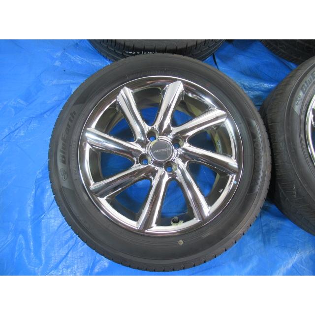日産純正 AUTECH RAYS製 16-6J 4H/100 ET42 + YOKOHAMA 195/55R16 中古 