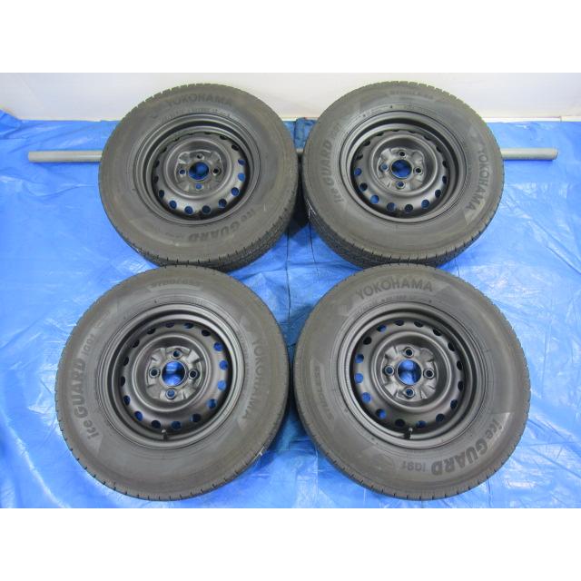 165/80R13 中古 4本セット 冬タイヤ 鉄ホイール ヨコハマ
