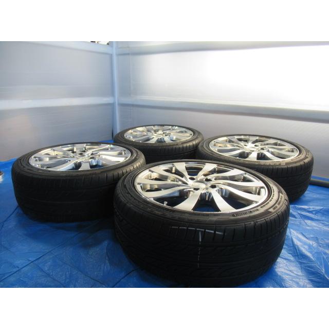 BLONKS 18-7.5J 5H/114.3 ET48 + 225/45R18 中古4本 プリウスα マークX 