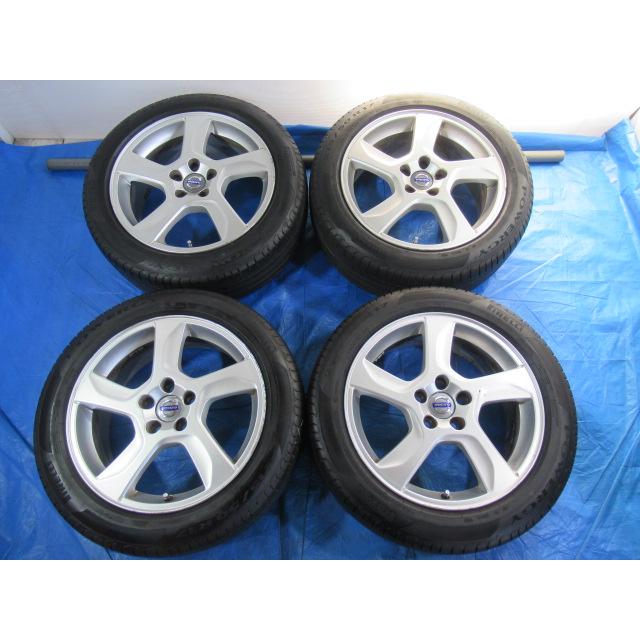 ボルボ純正 17-7J 5H/108 ET50 + PIRELLI 215/50R17 2024年製！中古4本