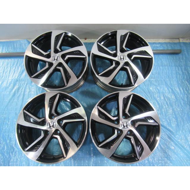歪みチェック済 ホンダ純正 17-7J 114.3 5H +55 中古4本！ヴェゼル 