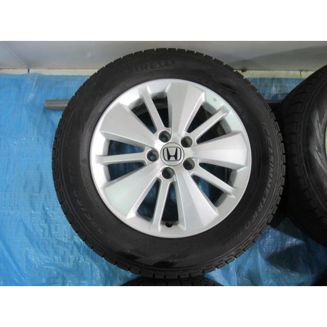 ホンダ純正 17-6.5J 5H/114.3 ET55 +冬タイヤ PIRELLI 225/60R17 中古4