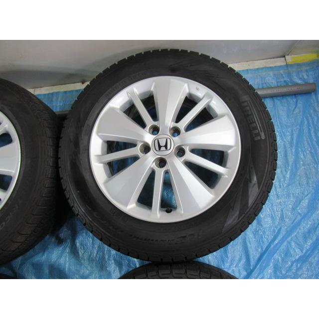 ホンダ純正 17-6.5J 5H/114.3 ET55 +冬タイヤ PIRELLI 225/60R17 中古4