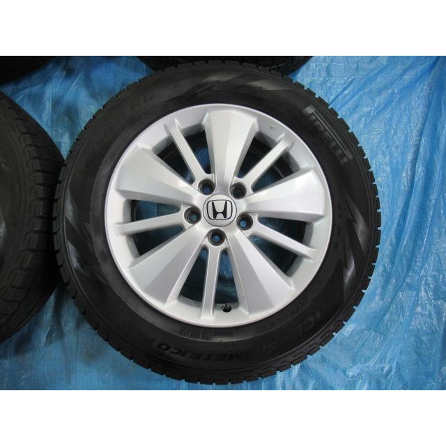 ホンダ純正 17-6.5J 5H/114.3 ET55 +冬タイヤ PIRELLI 225/60R17 中古4