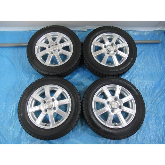 社外 SPORTGRAHT 13-4B 4H/100 ET43 + 冬タイヤ YOKOHAMA 155/65R13 