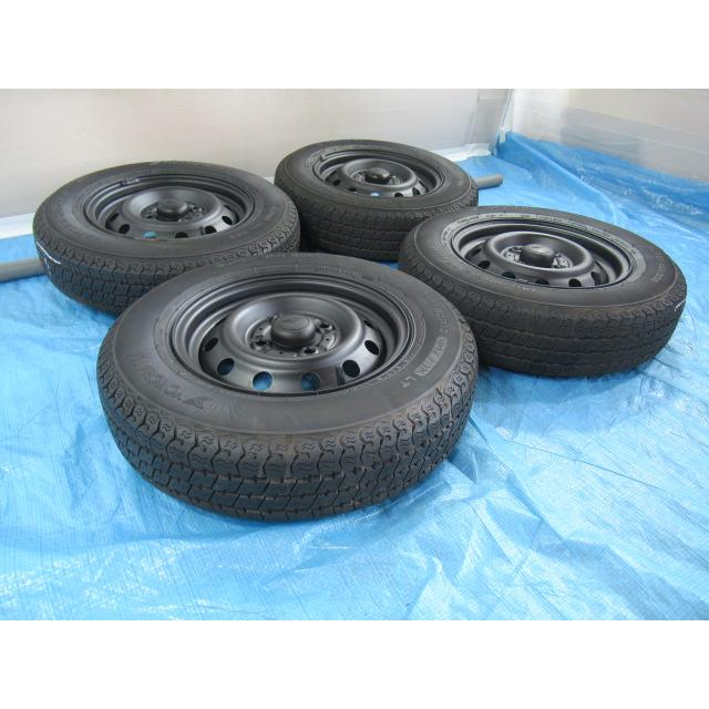 鉄ホイール ダイハツ純正 12-4B 4H/100 ET40 + YK 145/80R12 80/78 NLT