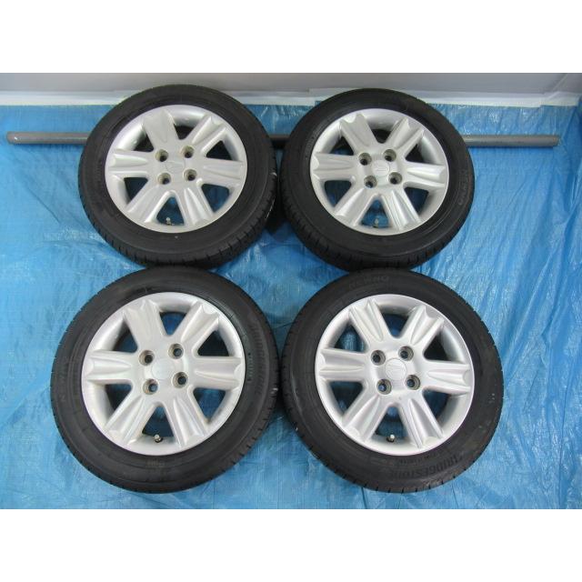 ダイハツ 14-4.5J 4H/100 ET45 + BRIDGESTONE 155/65R14 2024年製 中古