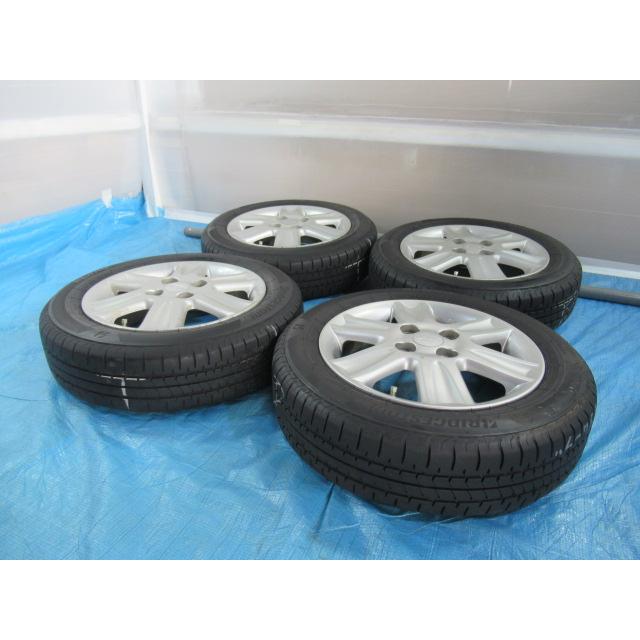 ダイハツ 14-4.5J 4H/100 ET45 + BRIDGESTONE 155/65R14 2024年製 中古