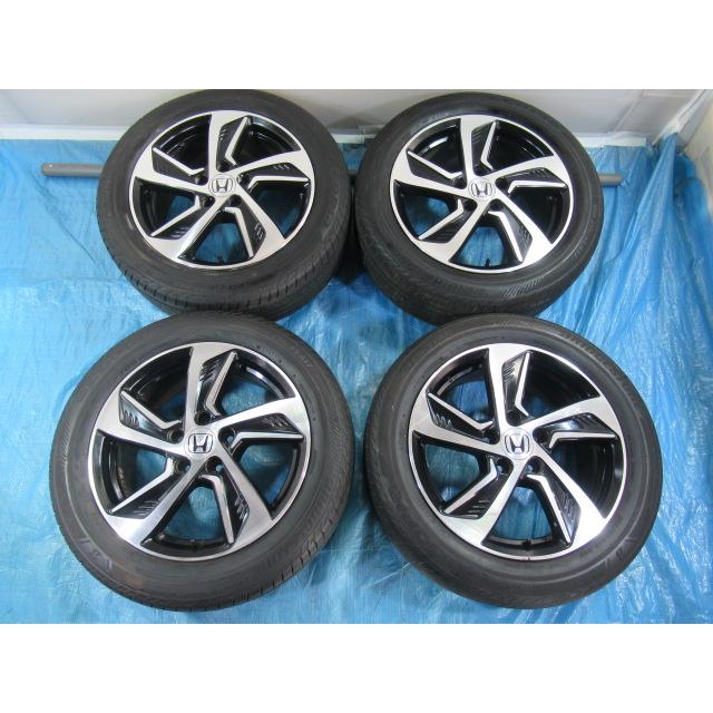 ホンダ純正 17-7J 5H/114.3 ET55 + BRIDGESTONE 215/55R17 2022年製