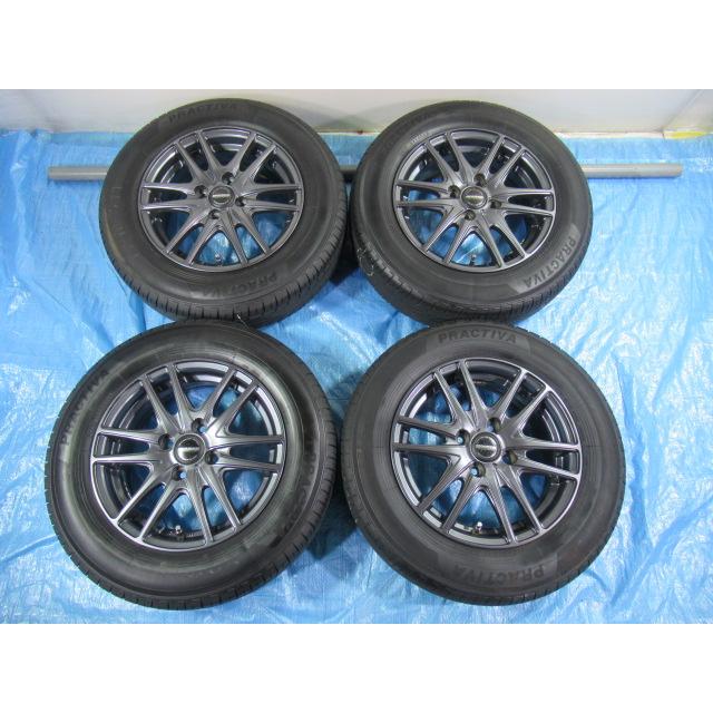 WAREN 14-5.5J 4H/100 ET45 + YOKOHAMA 175/70R14 中古4本！ヴィッツ 
