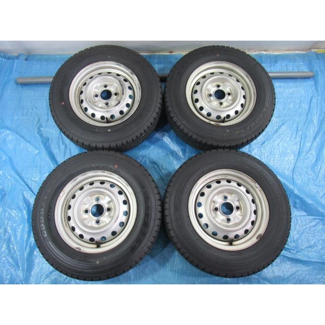 165R13 6PR LT GOODYEAR CARGO PRO 日産 鉄ホイール 13インチ 5J 4H 