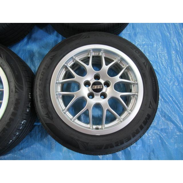 205/55R16 夏タイヤ BBS RX226 純正 16インチ 7J 5H/100 ET35 2022年製 
