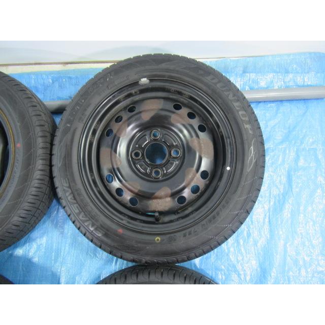 155/65R14 夏タイヤ DUNLOP ダイハツ純正鉄 14インチ 4.5J 4H/100 ET45