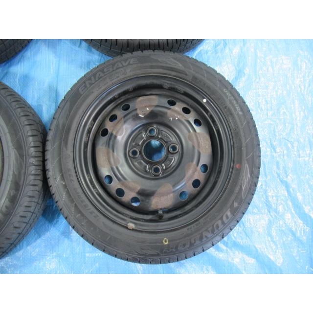 タイヤ・ホイール 155/65r14 DUNLOP (8-66) 155/65R14 夏タイヤ DUNLOP ダイハツ純正鉄 14インチ 4.5J 4H/100 ET45