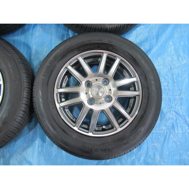 145/80R13 夏タイヤ MARQUIS ENKEI 13インチ 4B 4H 100 ET45 中古4本