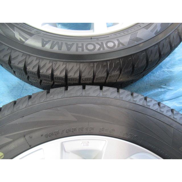 165/65R15 スタッドレスタイヤ YOKOHAMA iceGUARD 美品 ダイハツ純正